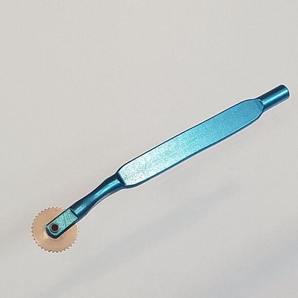 Vintage Sewing Boye USA Tracing Wheel Blue Teal - Picture 3 of 6